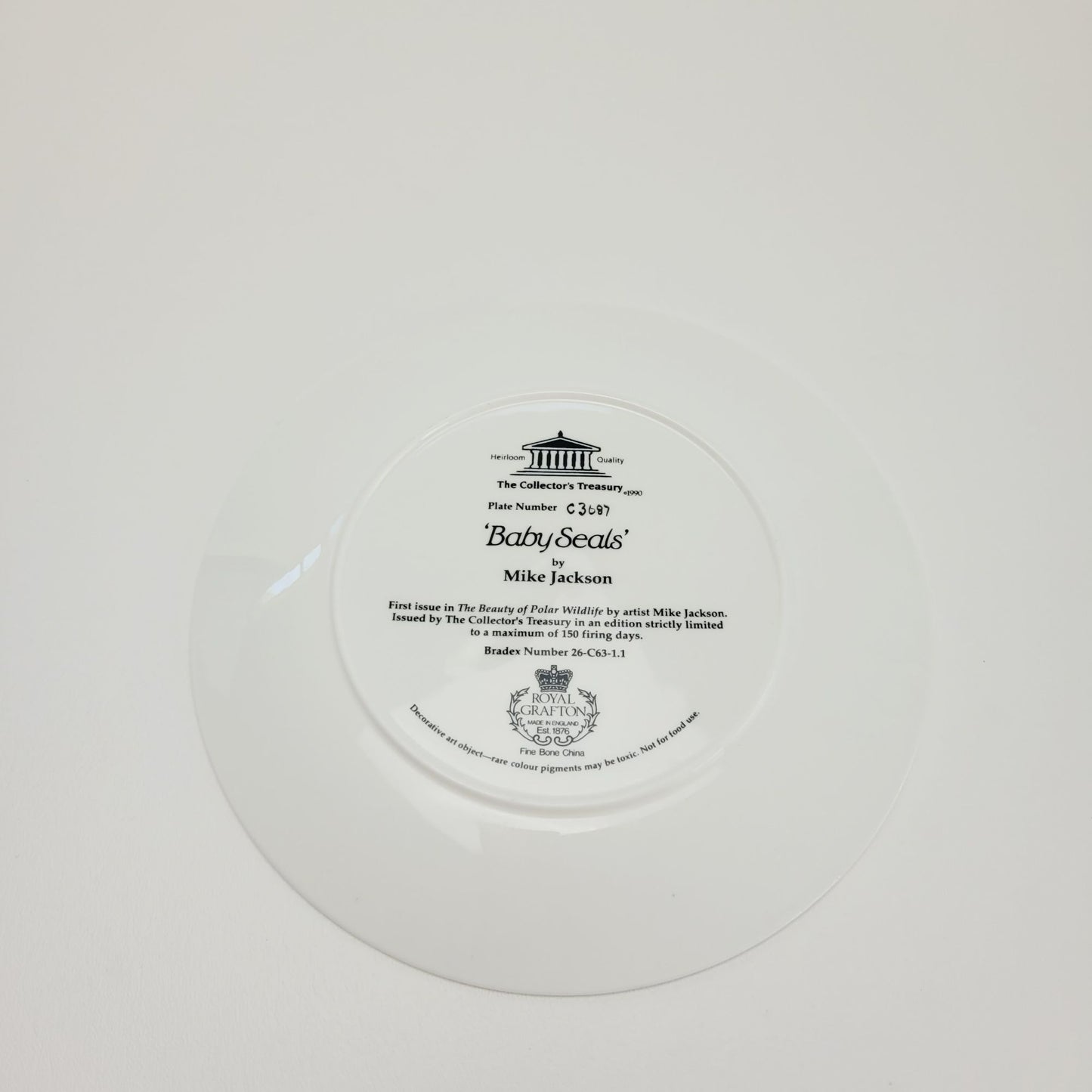 Royal Grafton Baby Seals Decorative Wall Plate, Made in England