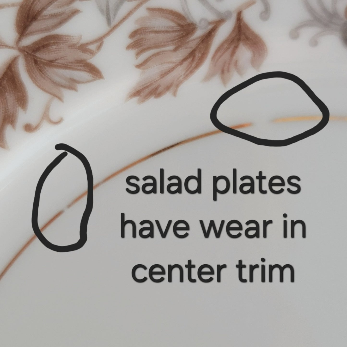 Noritake Allison Salad Plate Set of 2, c.1950s Japan