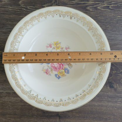 Edwin Knowles Priscilla 10" Round Serving Bowl c.1940s USA