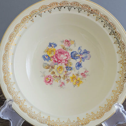 Edwin Knowles Priscilla 10" Round Serving Bowl c.1940s USA