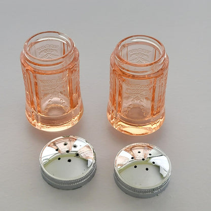 Indiana Glass Recollection Pink Salt & Pepper Shaker, USA Made