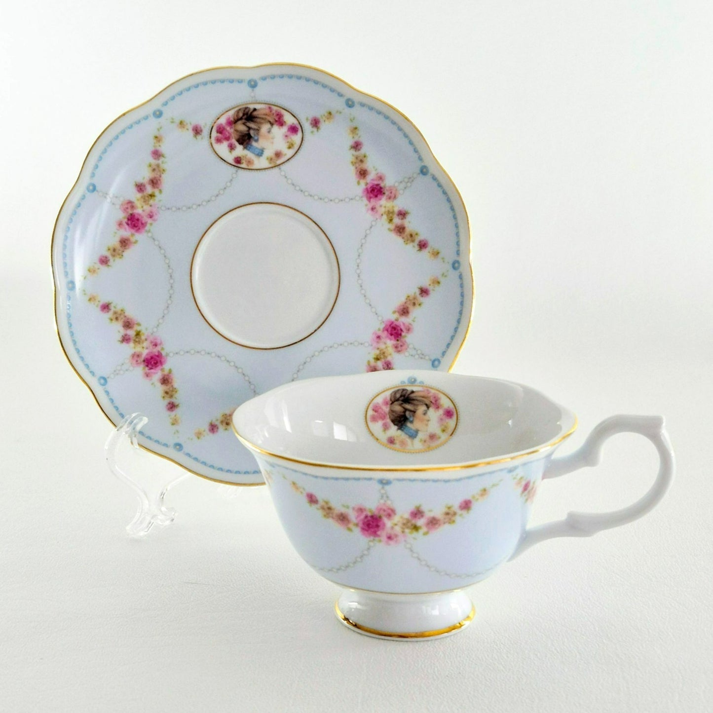 Avon Honor Society Teacup and Saucer, 2 Sets, 2007 & 2008