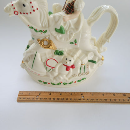Lenox Santa's Holiday Toy Shop Figural Teapot