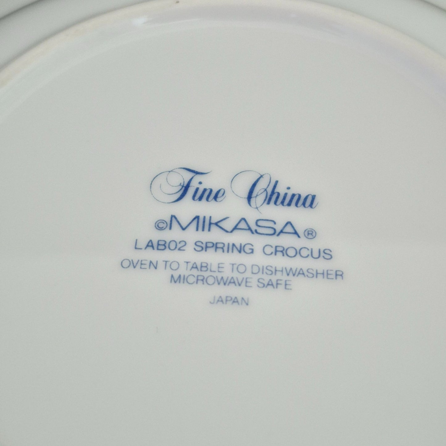 Mikasa "Spring Crocus" Rim Soup Bowl Set, c.1984-87 Japan