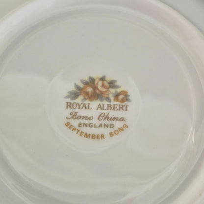 Royal Albert September Song Teacup & Saucer, Made in England