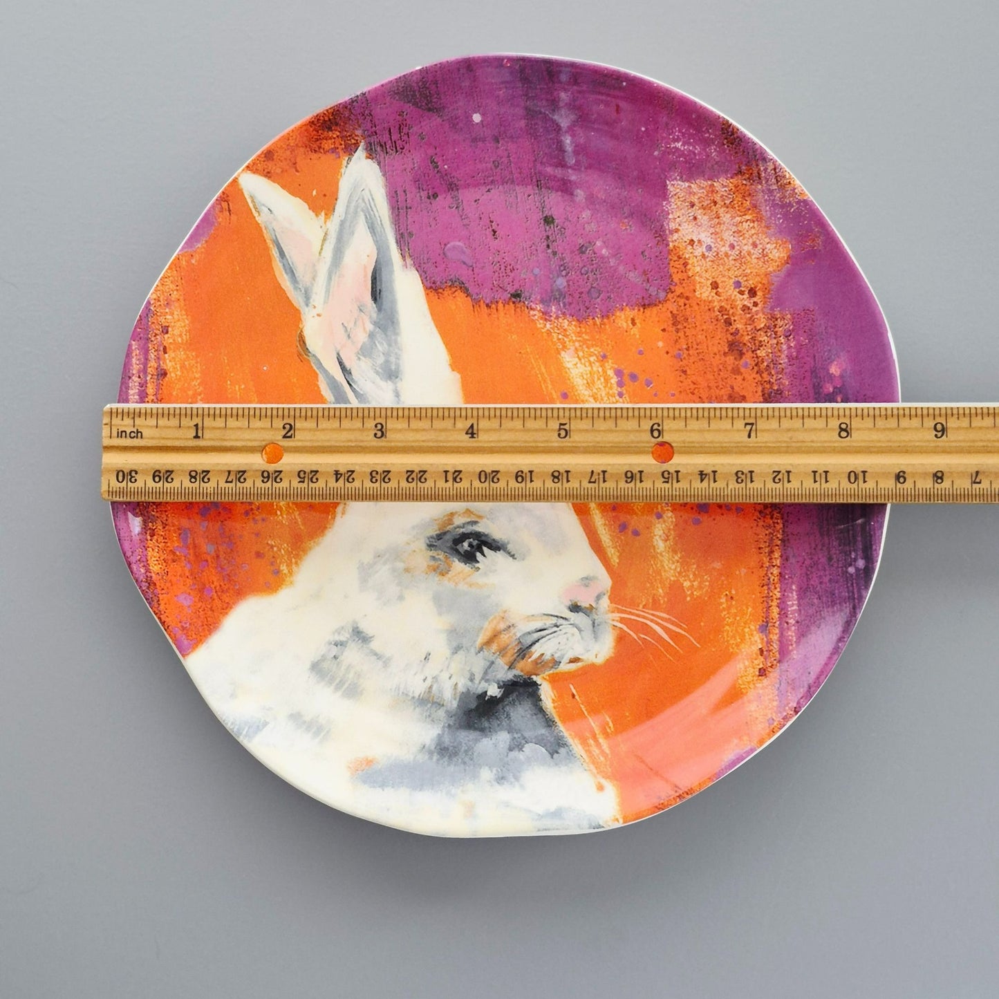 Anthropologie "Winter Fauna" Rabbit Salad Plate, Discontinued
