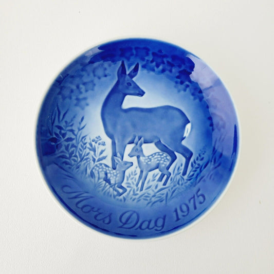 Vintage Bing & Grondahl Mothers Day 1975 Mors Dags Deer Plate Made in Denmark