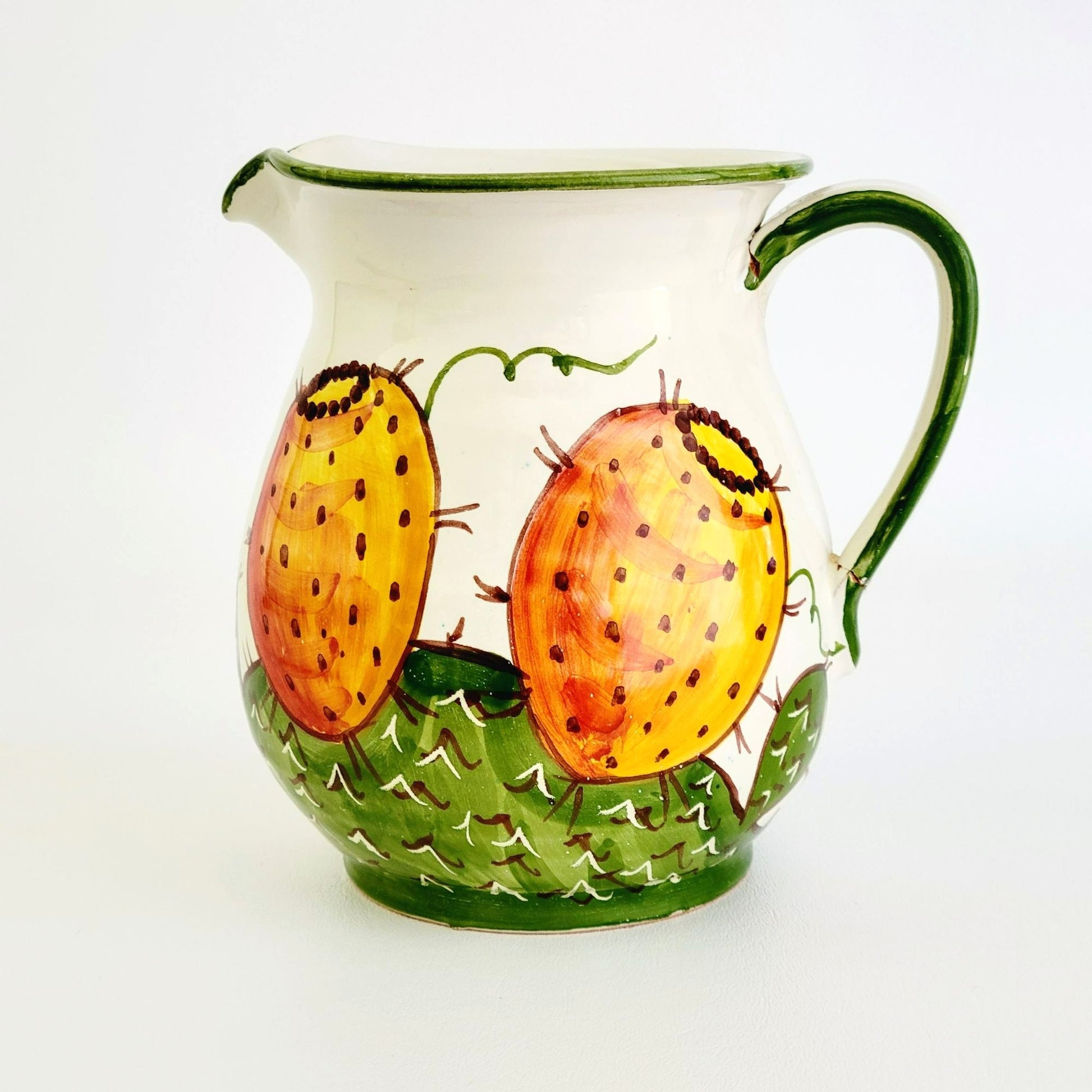 prickly pear cactus water Hand Painted Prickly Pear Cactus Water Jug, Decor ONLY, Santo Stefano – My  House of Vintage, LLC