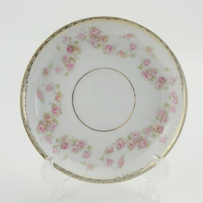 Royal Bayreuth Bridal Rose Saucer Set of 4, Made in Germany
