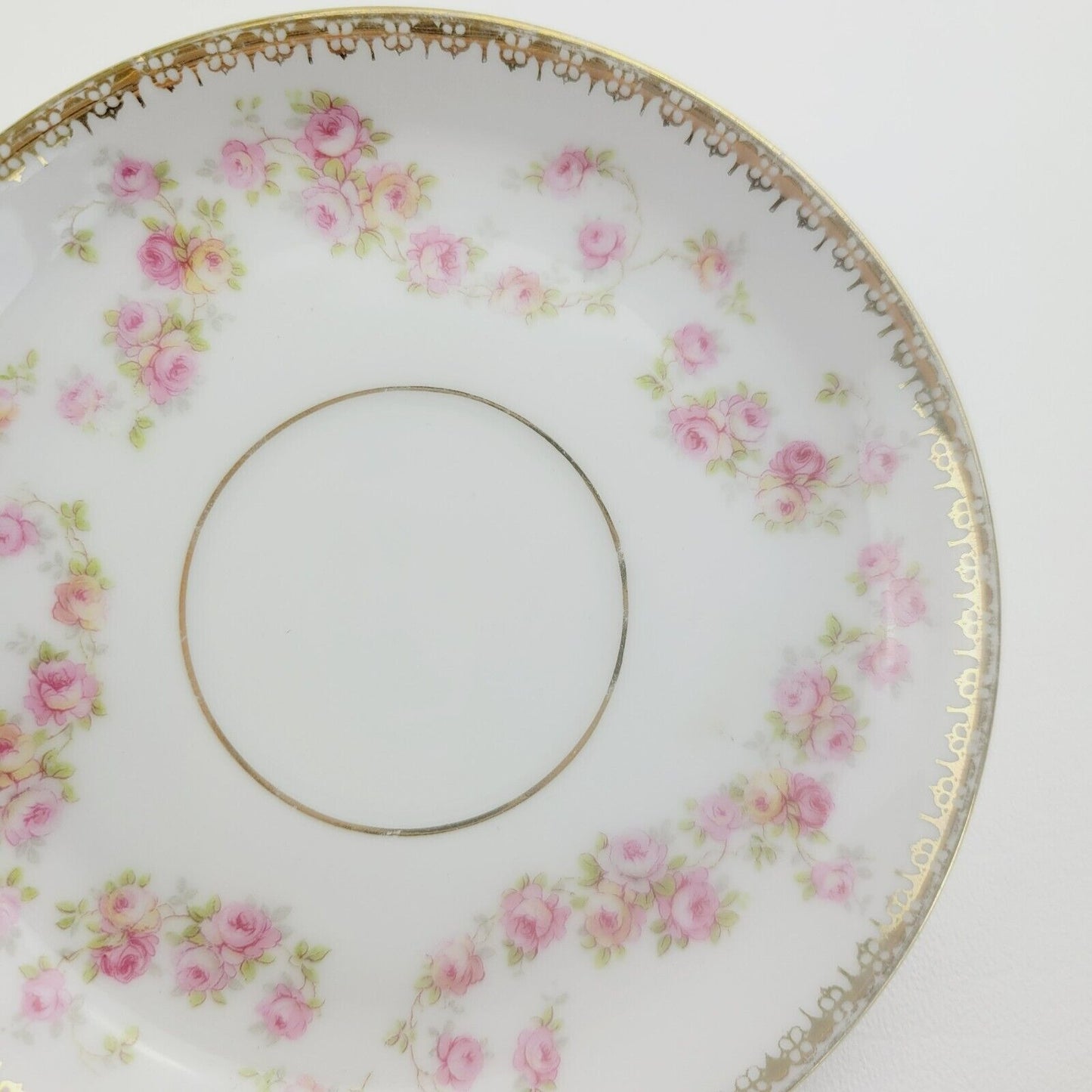 Royal Bayreuth Bridal Rose Saucer Set of 4, Made in Germany