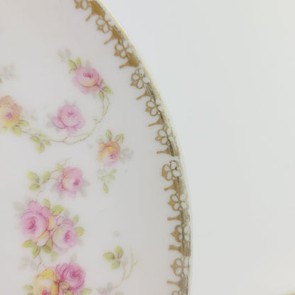Royal Bayreuth Bridal Rose Saucer Set of 4, Made in Germany