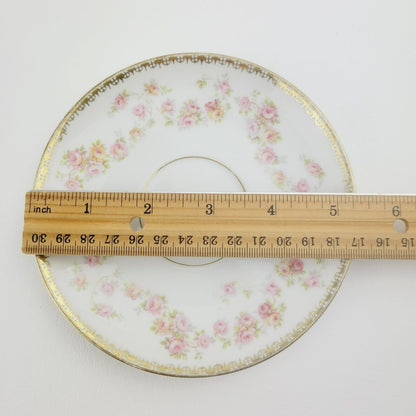Royal Bayreuth Bridal Rose Saucer Set of 4, Made in Germany