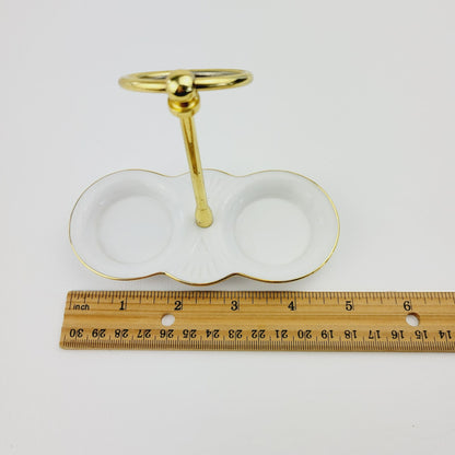 Royal Albert Old County Roses Salt, Pepper & Tray Set