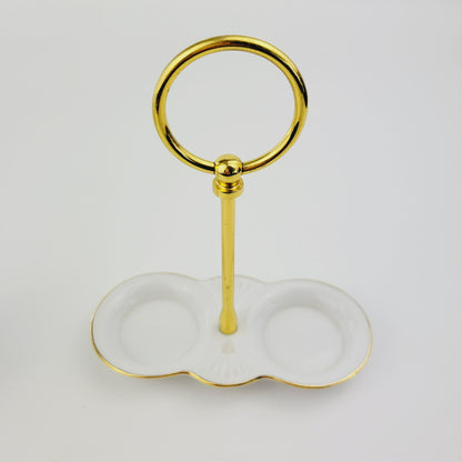 Royal Albert Old County Roses Salt, Pepper & Tray Set