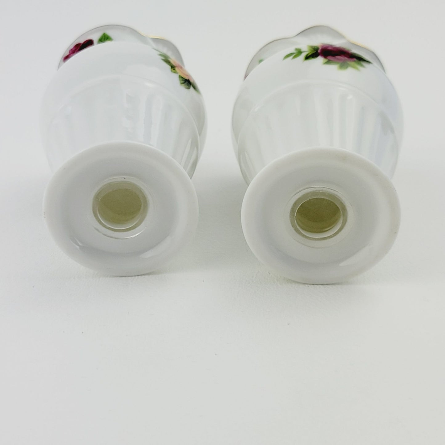 Royal Albert Old County Roses Salt, Pepper & Tray Set