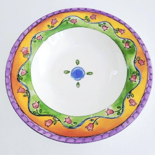 Sango The Sweet Shoppe Key Lime Pie Rim Soup Bowl, Set of 2, c.1999-2002