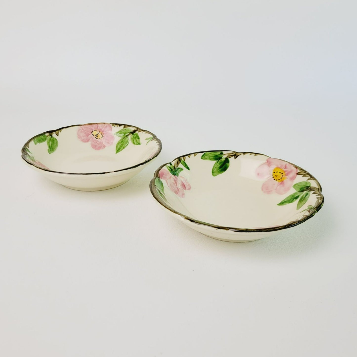 Franciscan Desert Rose Dessert Bowl Set of 2,  c.1978-79 USA