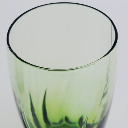 Anchor Hocking Central Park Ivy Green Tumbler Glass Set, of 2, USA Made
