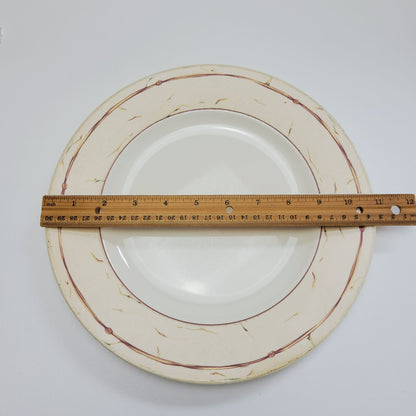 Wedgwood Amway Knotted Raffia Dinner Plate, Set of 2, c1998 England