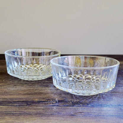 Arcoroc France Clear Starburst Dessert Bowl, Set of 2