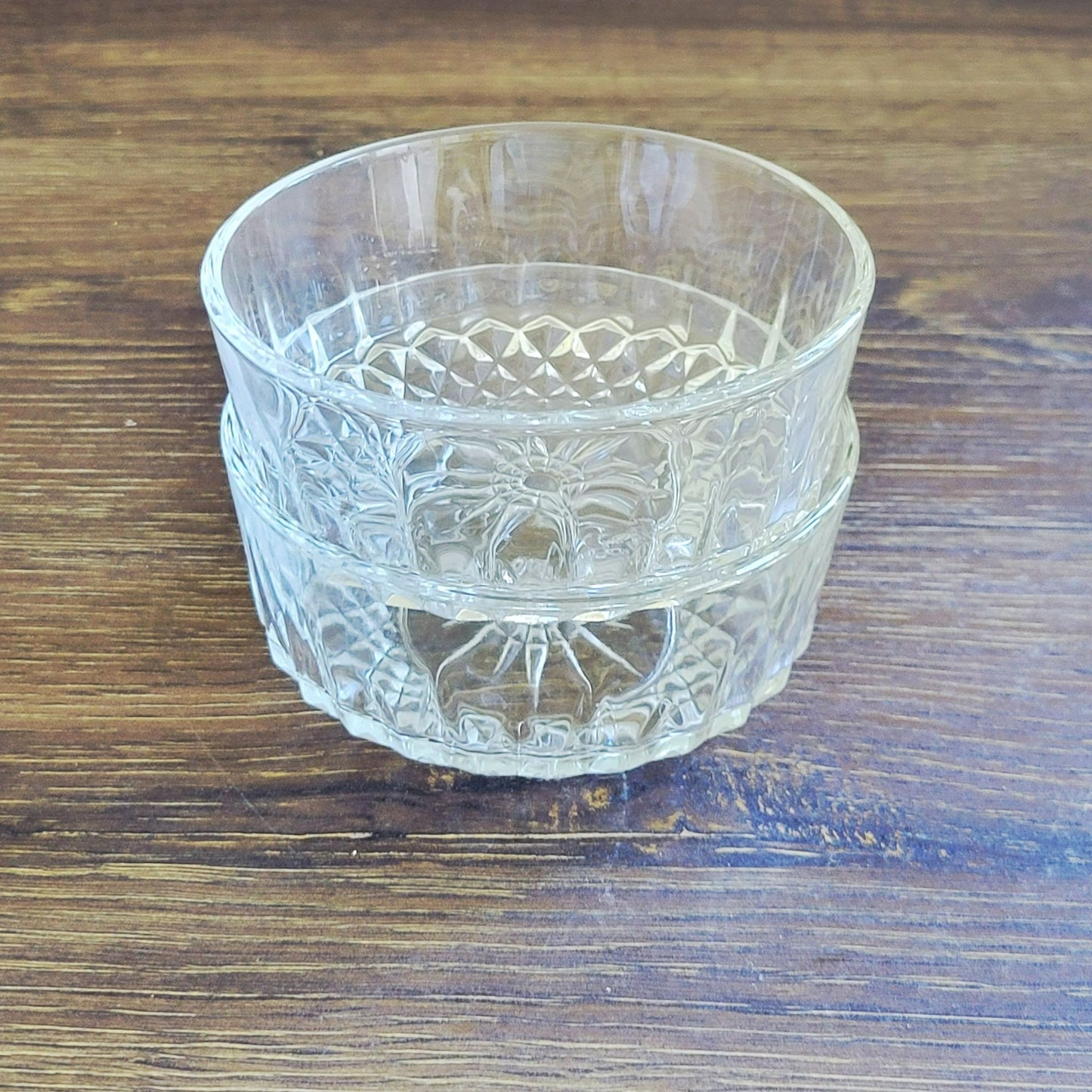 Arcoroc France Clear Starburst Dessert Bowl, Set of 2