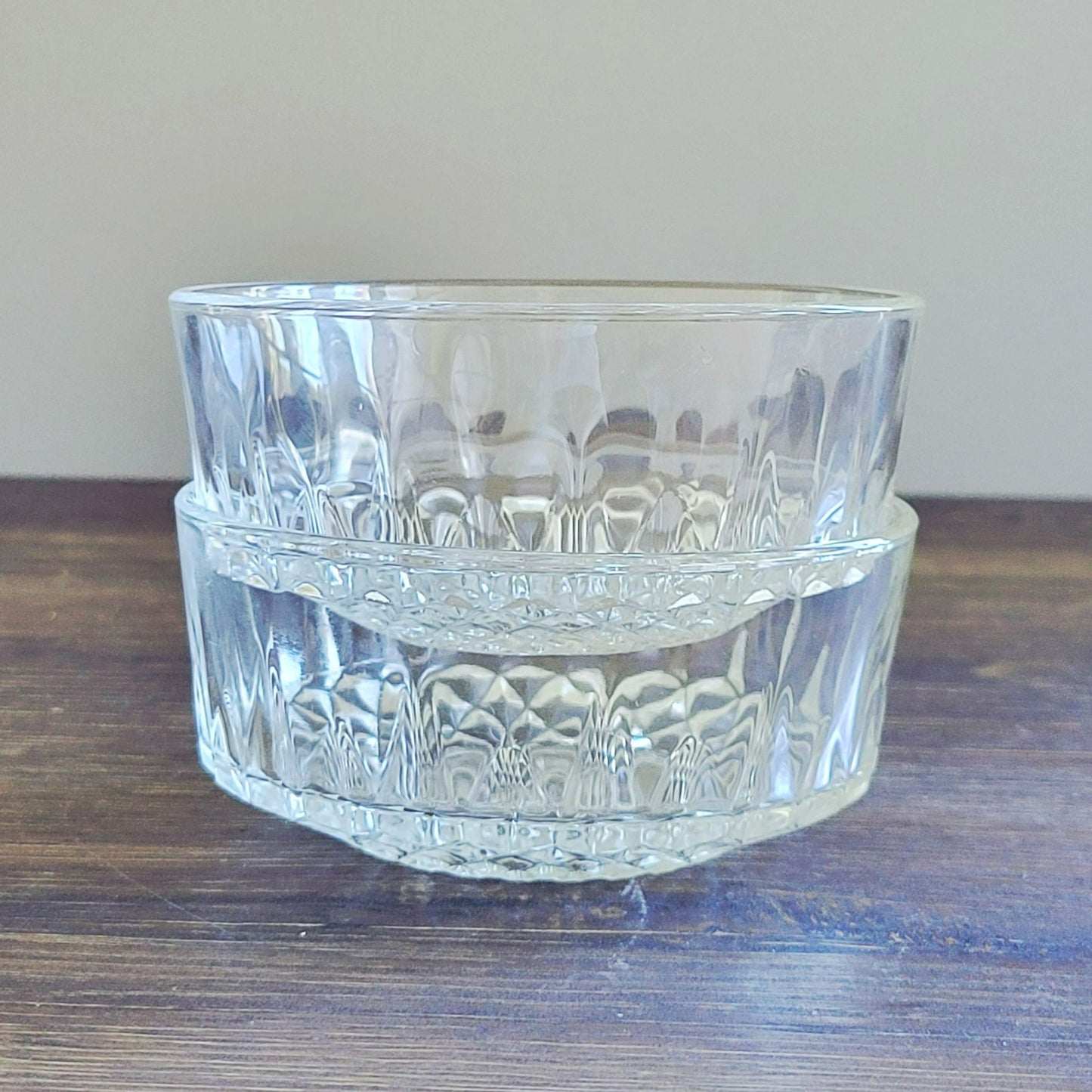 Arcoroc France Clear Starburst Dessert Bowl, Set of 2
