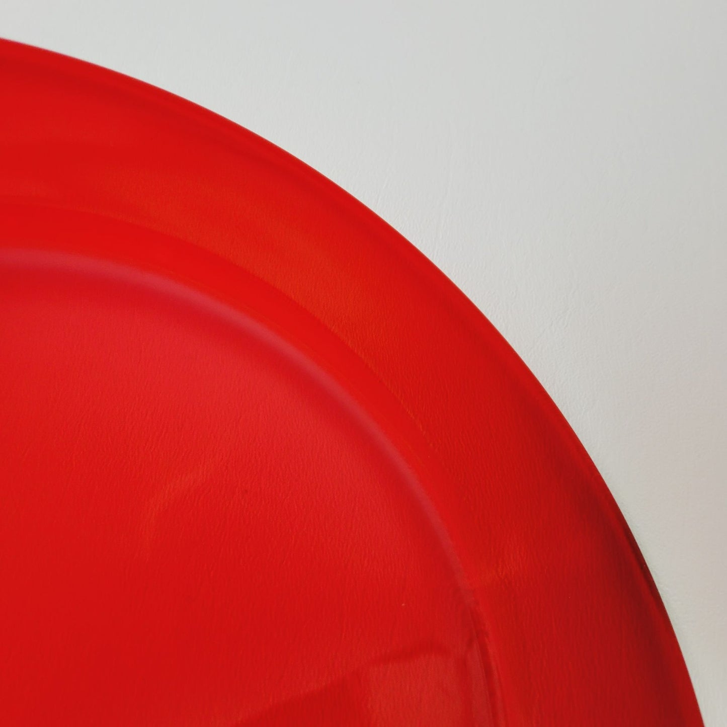 Arcoroc Cocoon Ruby Red Smooth Glass Salad Plate, Made in France