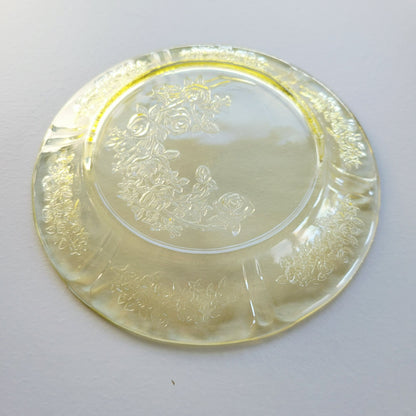 Federal Glass Sharon Bread Plate Set of 2, c.1930s USA