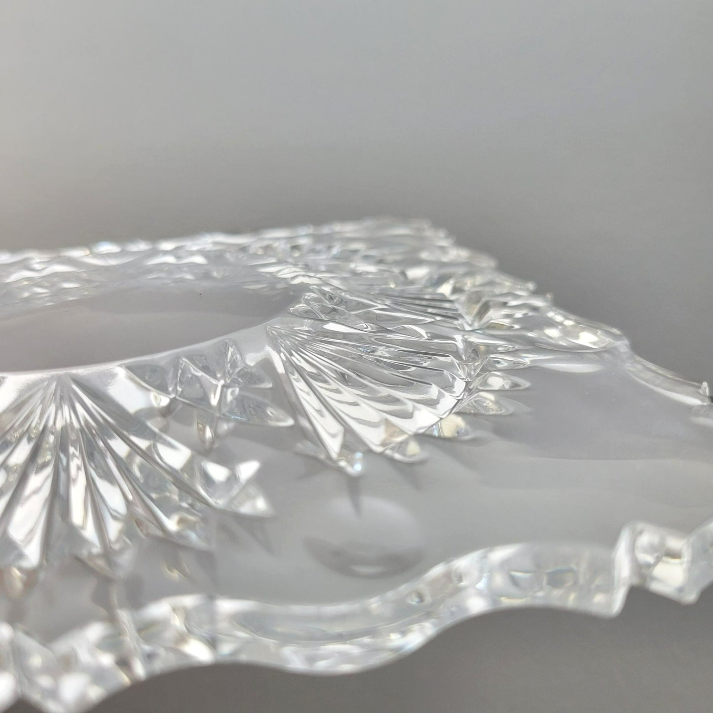 Godinger Freedom Crystal Square Salad Plate Set of 2, Made in Czech Republic