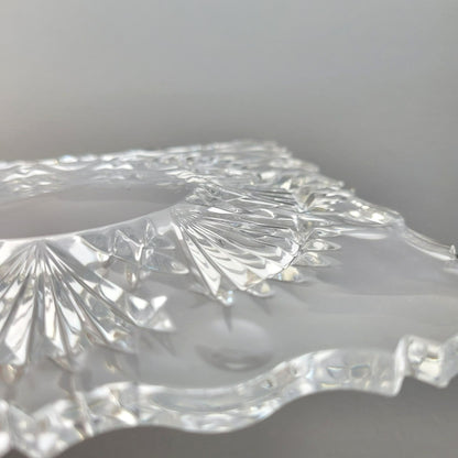 Godinger Freedom Crystal Square Salad Plate Set of 2, Made in Czech Republic