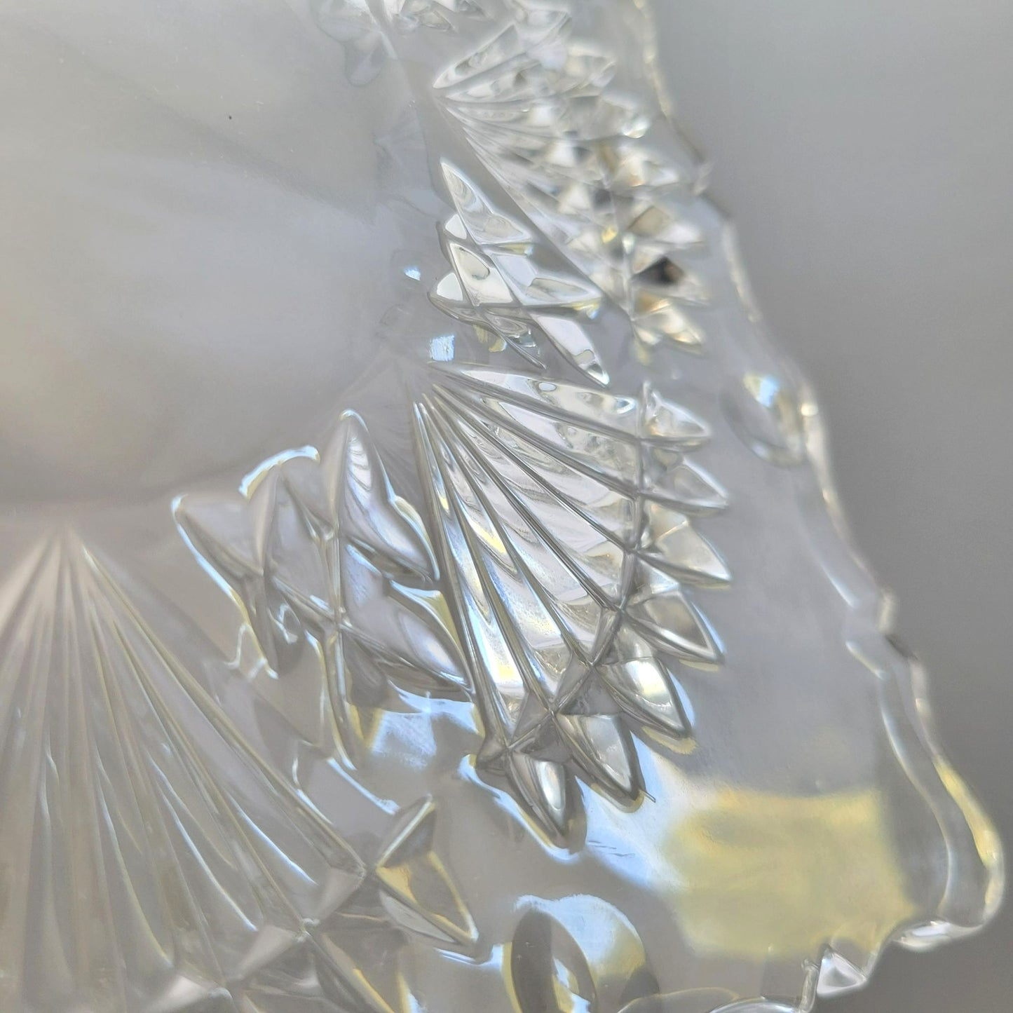 Godinger Freedom Crystal Square Salad Plate Set of 2, Made in Czech Republic