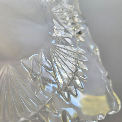 Godinger Freedom Crystal Square Salad Plate Set of 2, Made in Czech Republic