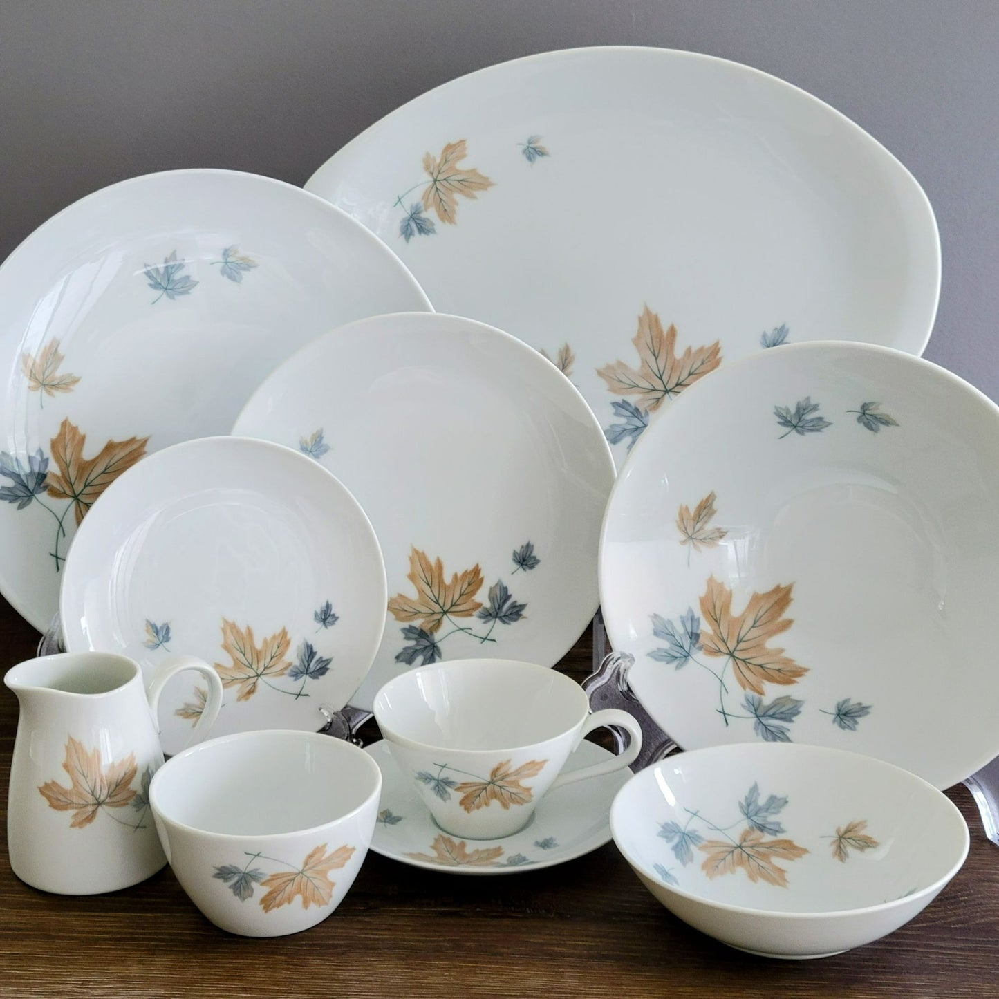 Noritake Maplewood Bread Plate Set of 2, c.1960s Japan