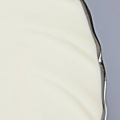 Lenox Weatherly Bread Plate, Swirled Edge. Platinum Trim, c.1959-86 USA