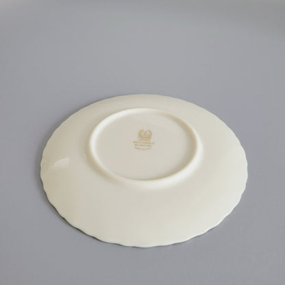 Lenox Weatherly Bread Plate, Swirled Edge. Platinum Trim, c.1959-86 USA