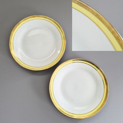 Richard Ginori "Palermo Yellow" Salad Plate, Set of 2, Italy c.1960-70s