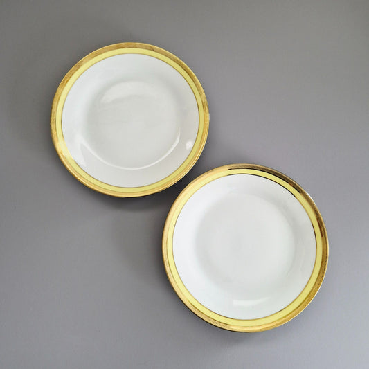 Richard Ginori "Palermo Yellow" Salad Plate, Set of 2, Italy c.1960-70s