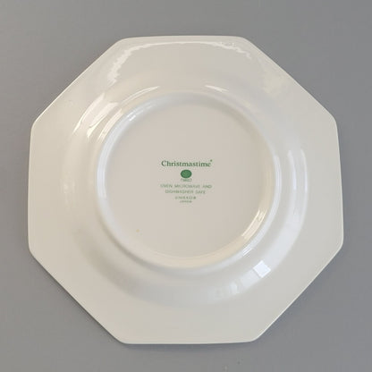 Nikko Christmastime Salad Plate, Made in Japan