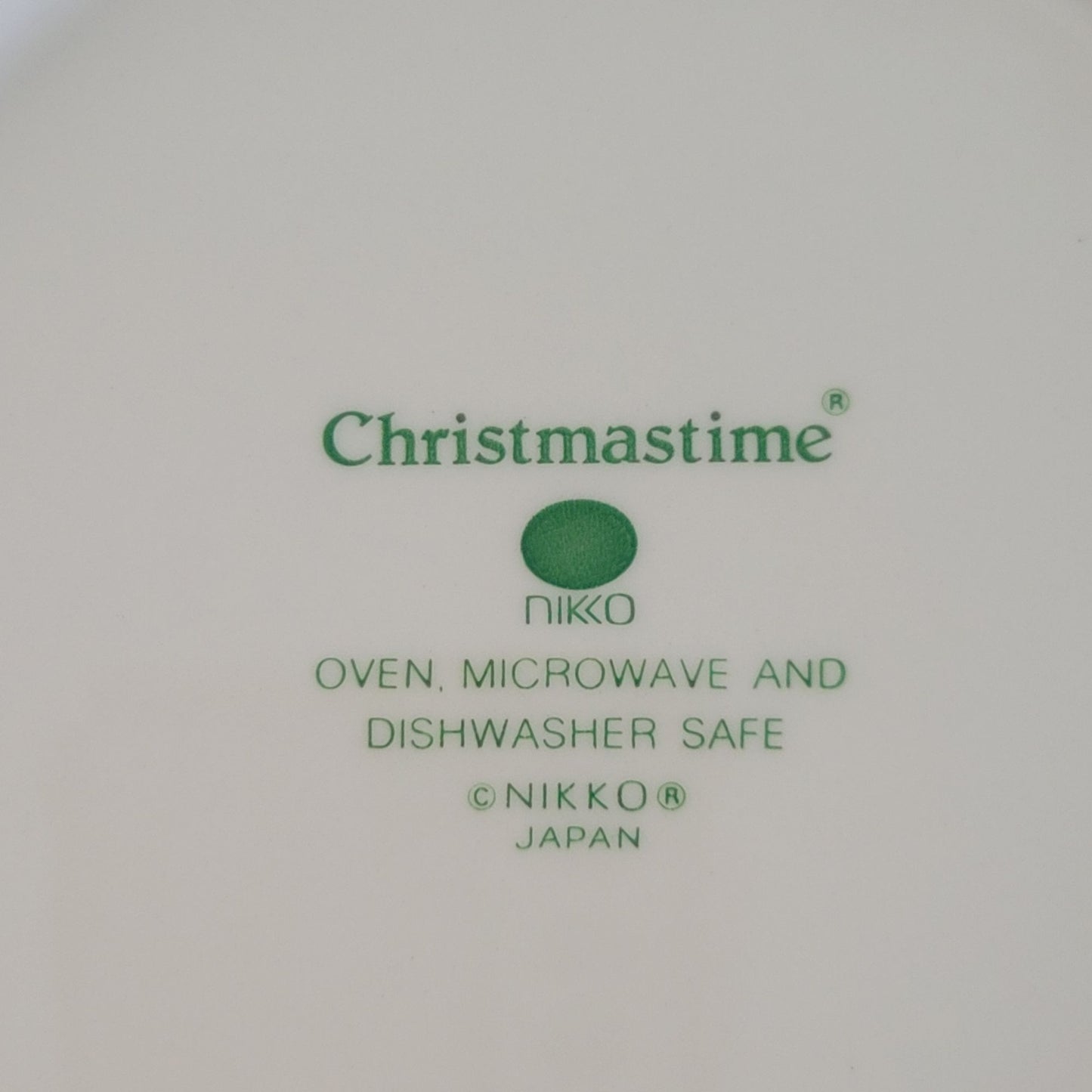 Nikko Christmastime Salad Plate, Made in Japan
