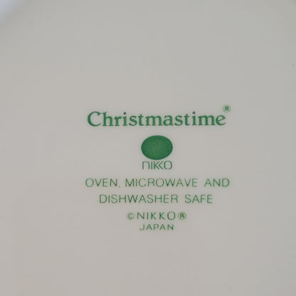 Nikko Christmastime Salad Plate, Made in Japan