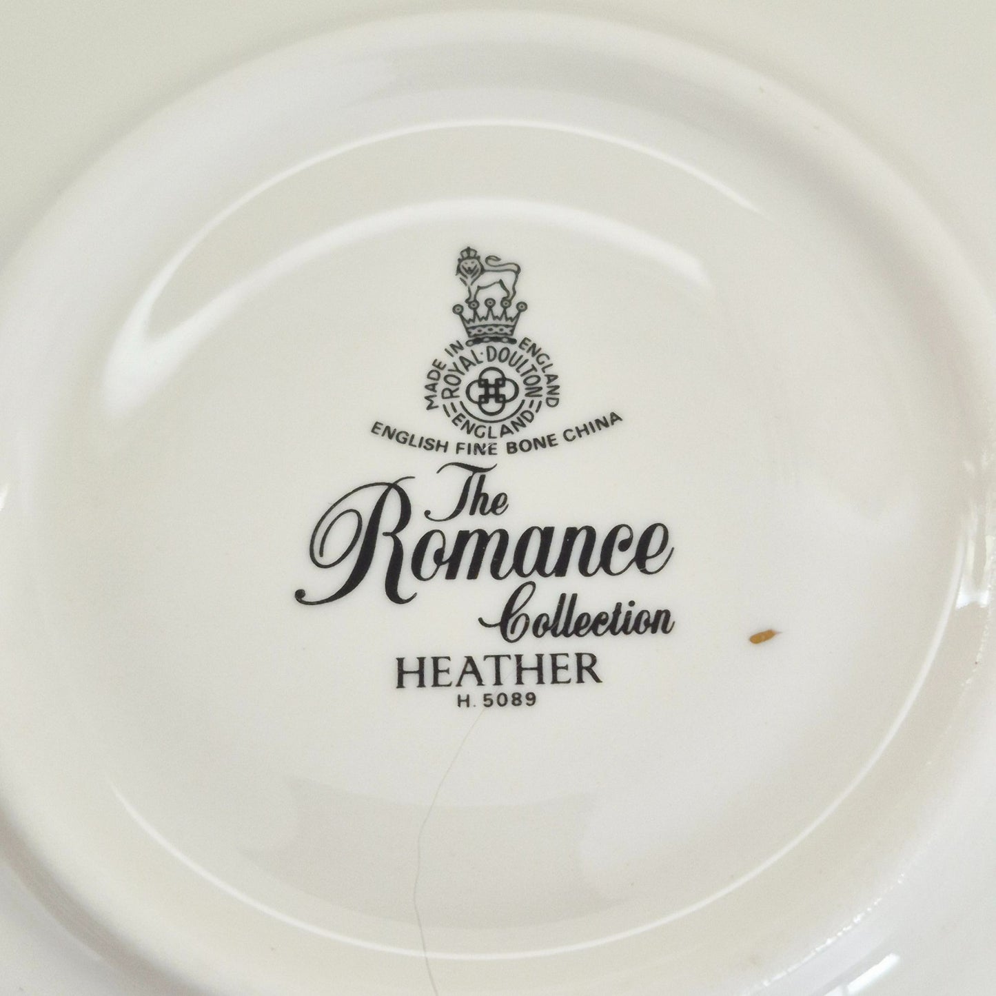 Royal Doulton "Heather" Teacup & Saucer, 2 Sets, c.1984-98 England