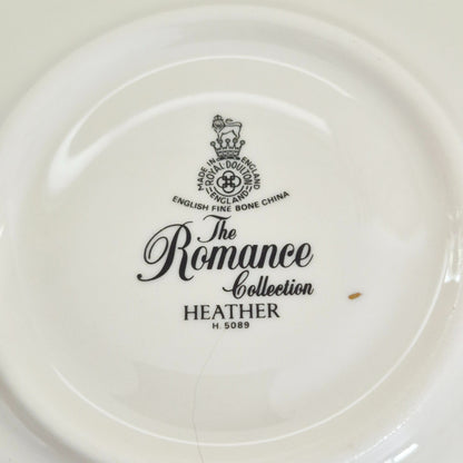 Royal Doulton "Heather" Teacup & Saucer, 2 Sets, c.1984-98 England