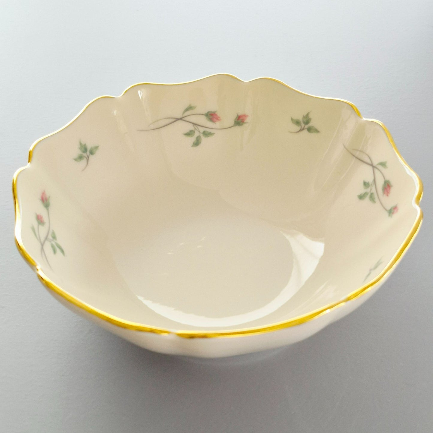 Lenox "Rose Manor Pink" All Purpose Bowl, c.1985-99 USA