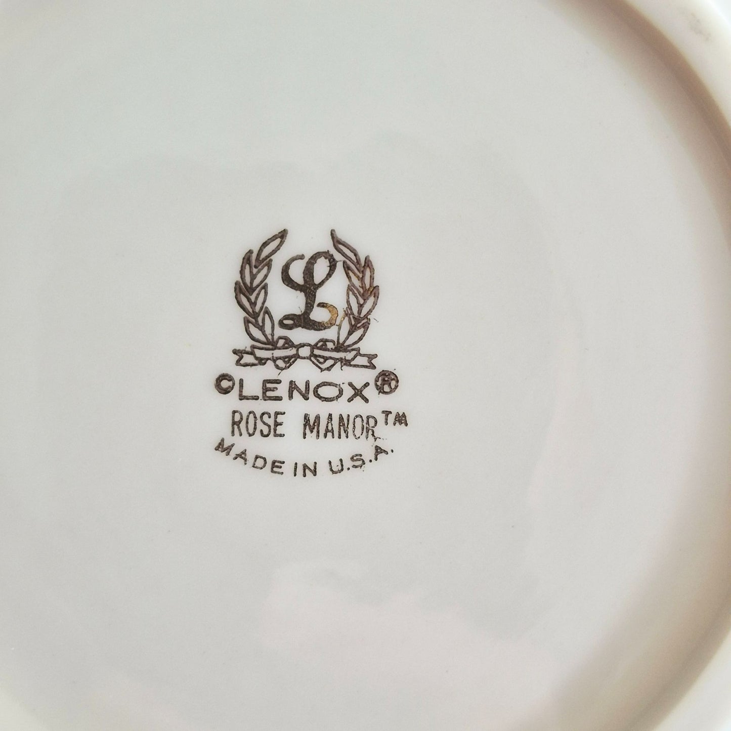 Lenox "Rose Manor Pink" All Purpose Bowl, c.1985-99 USA