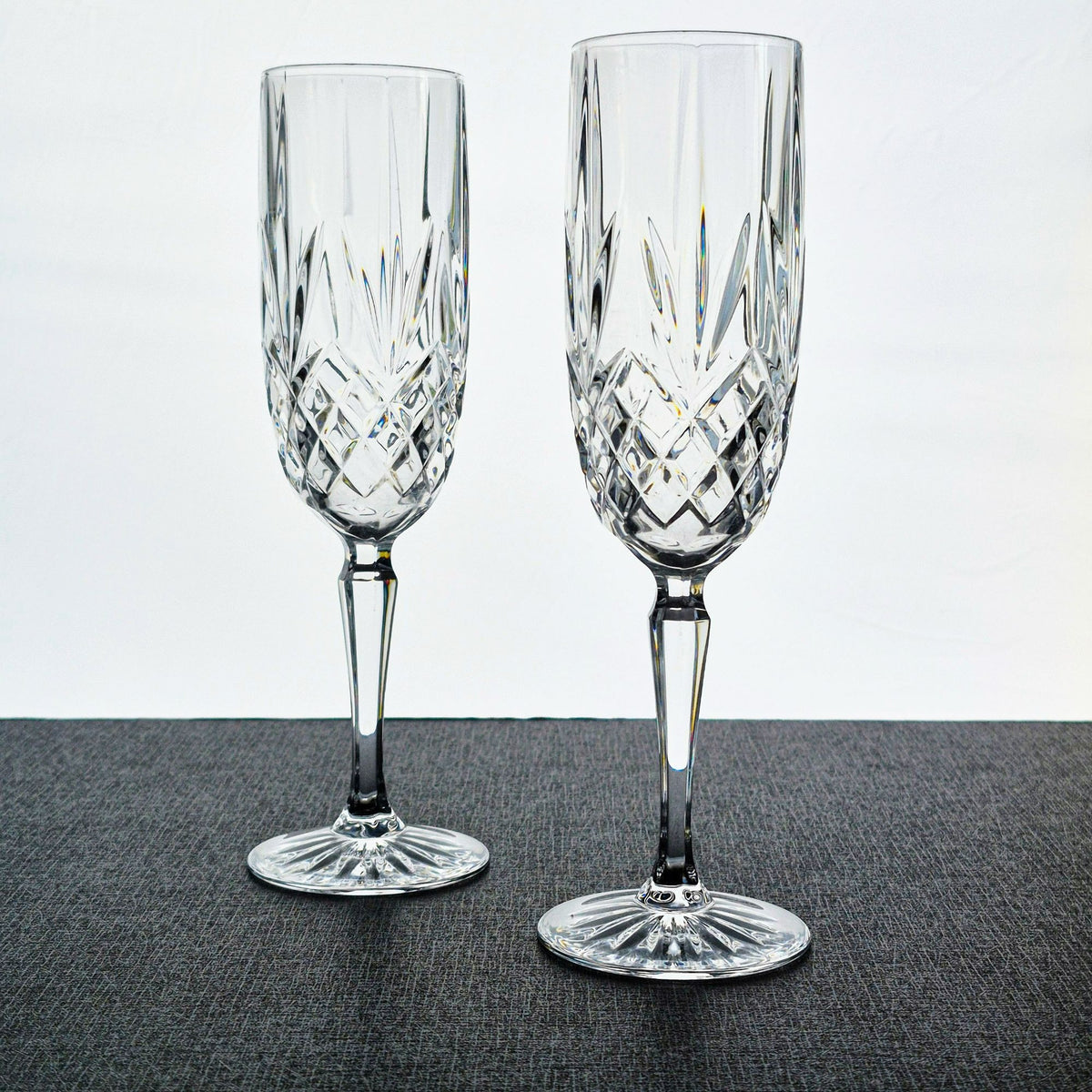 Cristal D'Arques "Provence" Crystal Fluted Champagne Set, Made in France