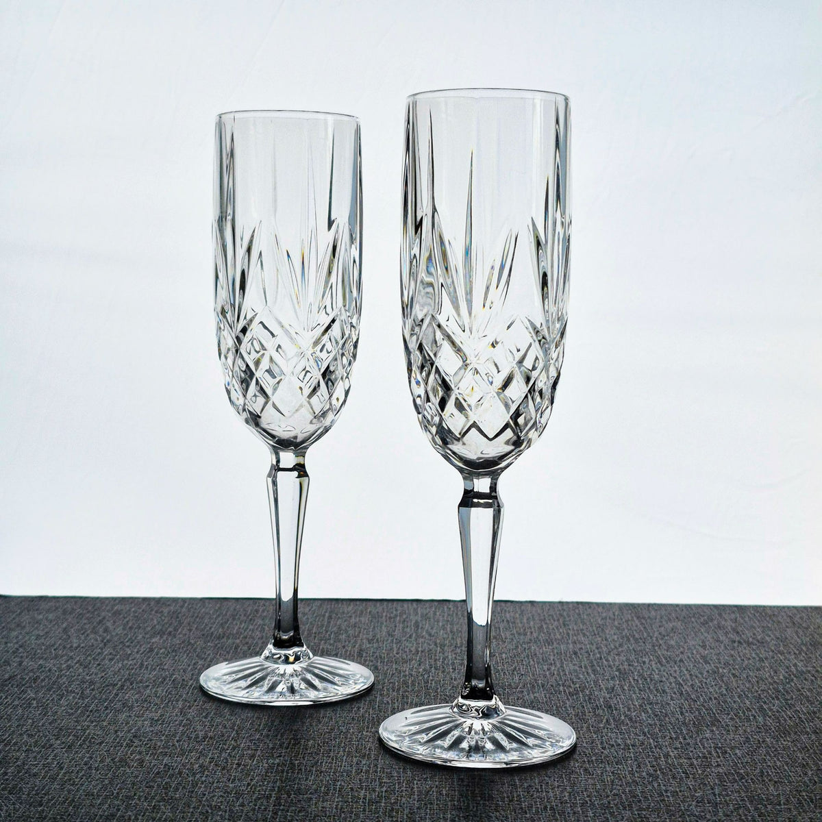 Cristal D'Arques "Provence" Crystal Fluted Champagne Set, Made in France