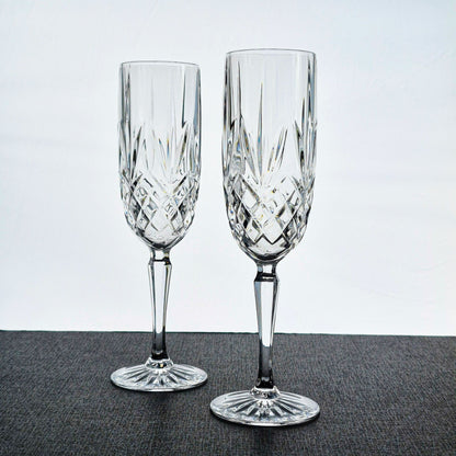 Cristal D'Arques "Provence" Crystal Fluted Champagne Set, Made in France