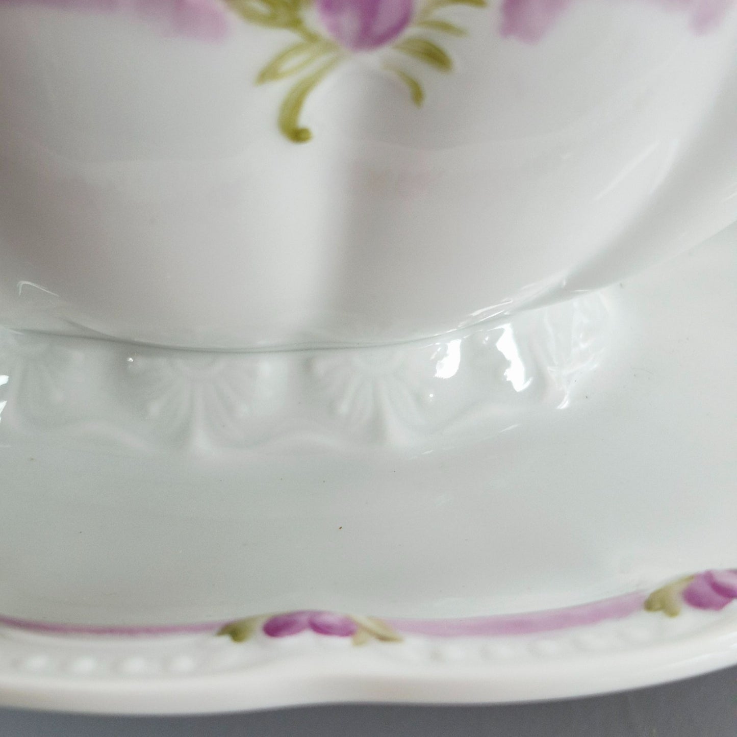 Hutschenreuther "Viktoria" Gravy Boat & Plate, c.1990s Germany