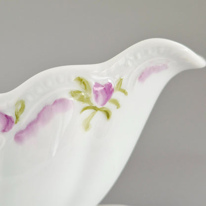 Hutschenreuther "Viktoria" Gravy Boat & Plate, c.1990s Germany