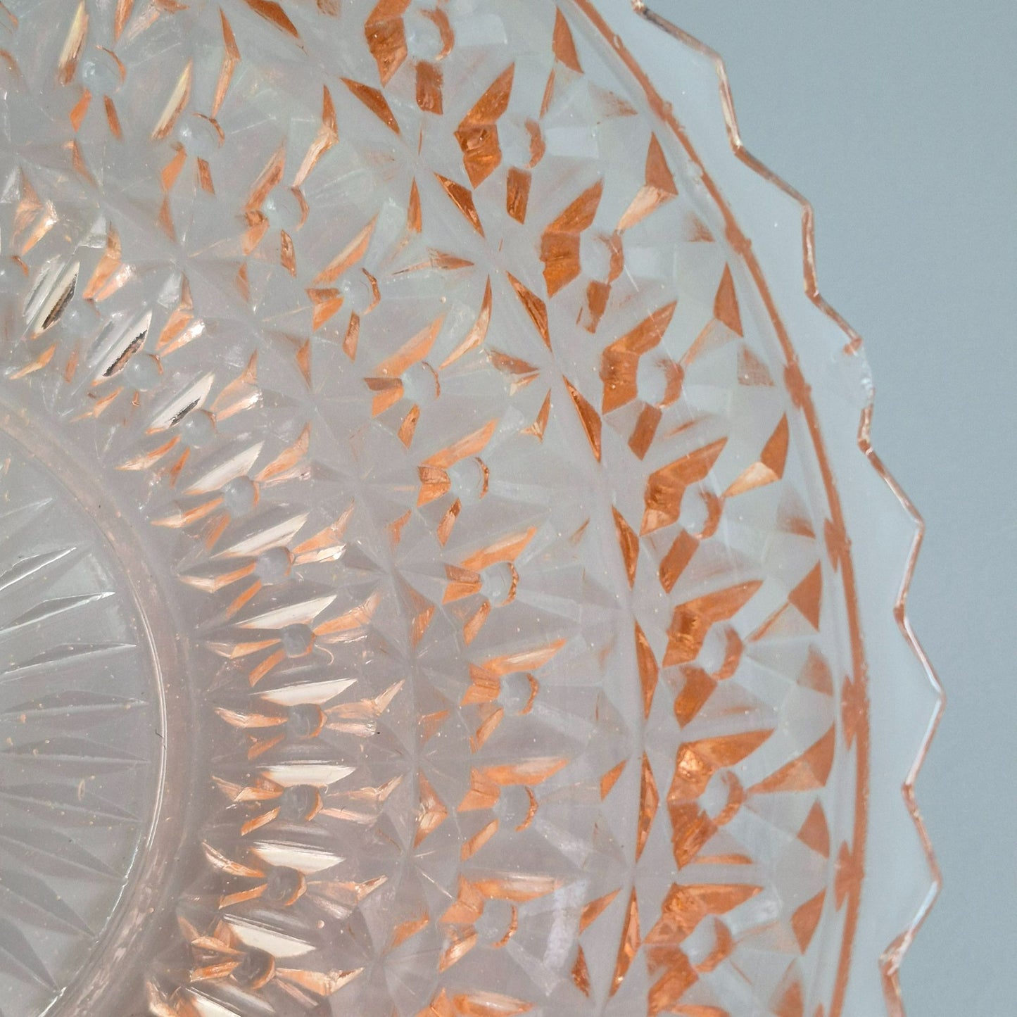 Jeannette HOLIDAY PINK Round Serving Bowl, c.1940-60s USA